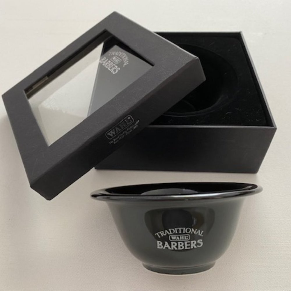 WAHL Traditional Barbers Shaving Bowl Black 6095